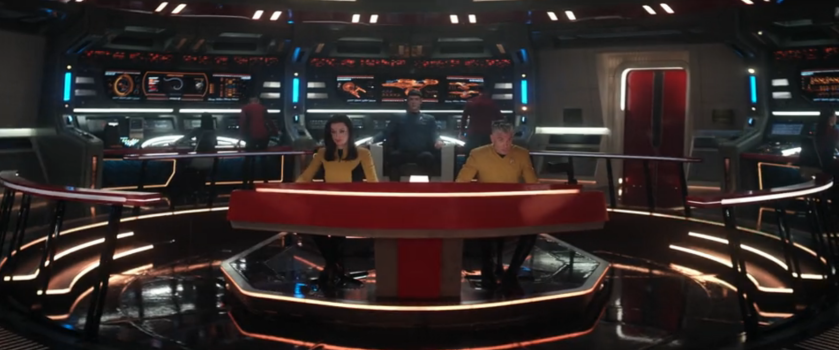 The bridge of the Enterprise from Strange New Worlds 