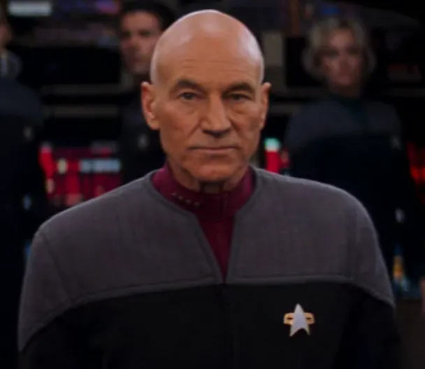 a portrait of Picard