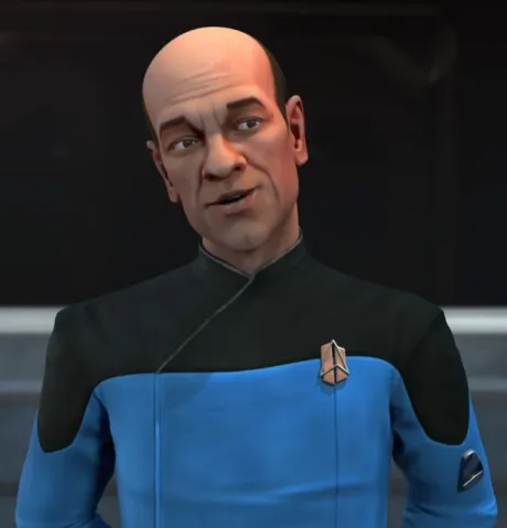 The Doctor as an animated character on Star Trek: Prodigy