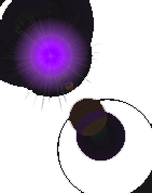 a purple lens flare effect