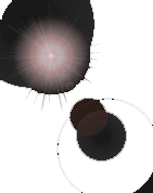 a silver lens flare effect