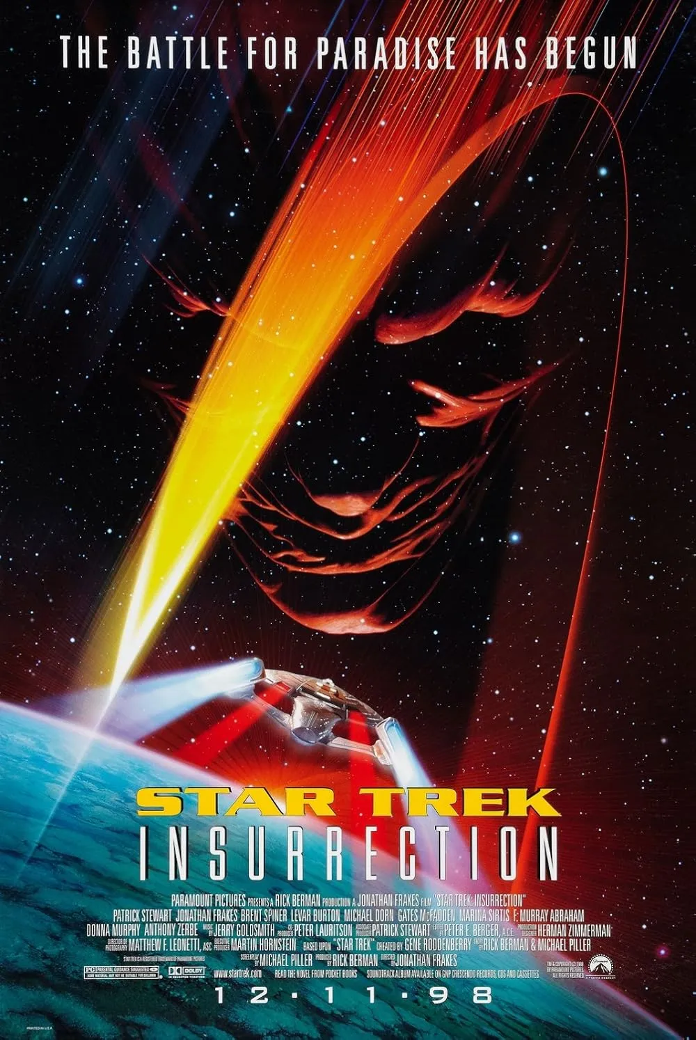 Star Trek: Insurrection movie poster