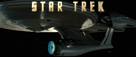 The USS Enterprise as it appears in the Kelvin timeline