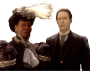 Guinan and Data in 19th-century clothing (cropped image)