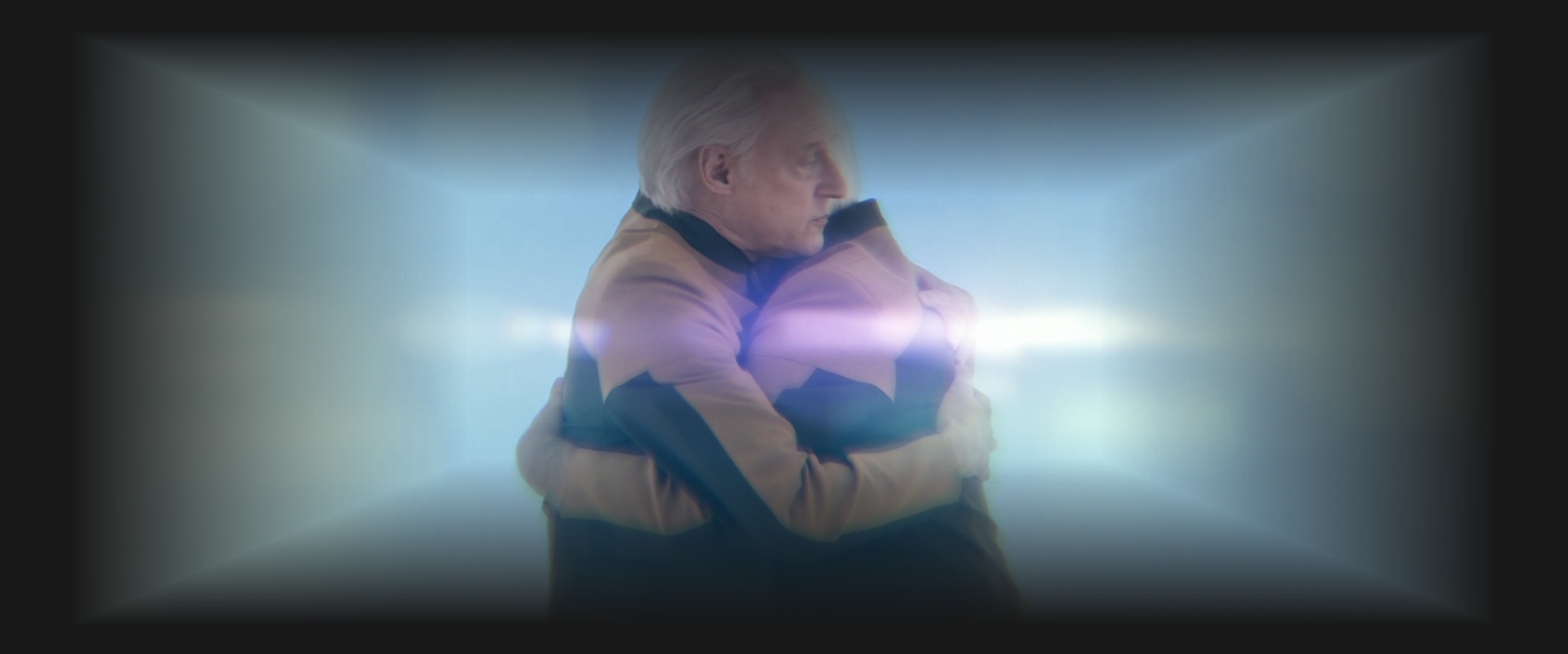 Data and Lore embracing in their mind palace