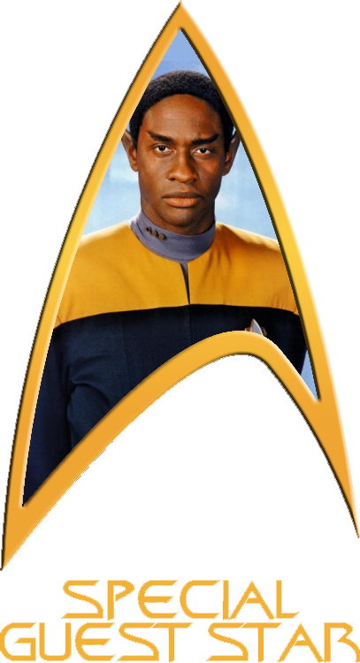 A Starfleet Delta labeled 'Special Guest Star' with an image of Tuvok