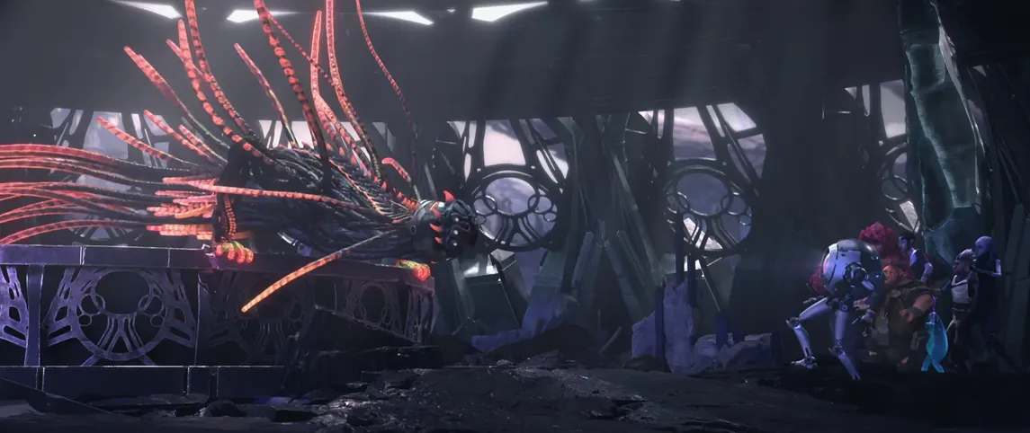 One of the Loom menacingly approaching Dal and his crew