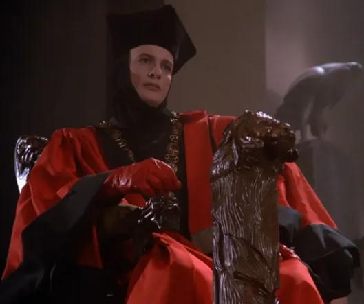 Q in his judges robes