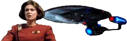 Captain Rachel Garrett and the USS Enterprise-C