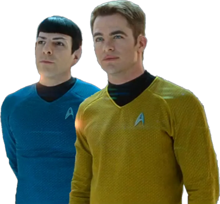 Kirk and Spock from the Kelvin Timeline