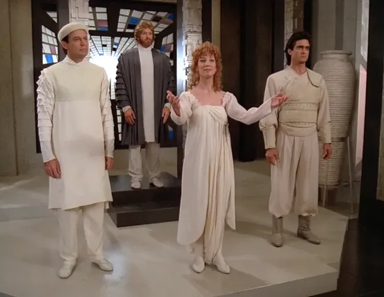Riva and the three members of his chorus