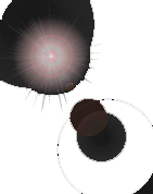 a silver lens flare effect
